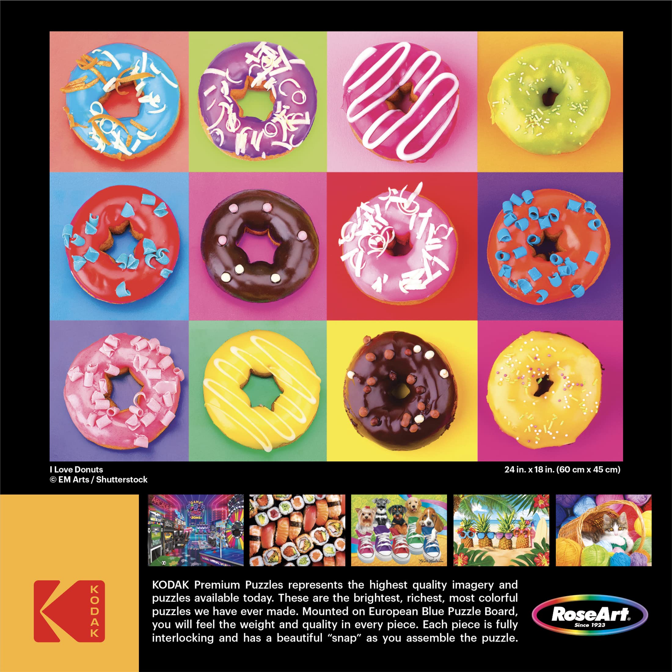 Foto 6 pulgar | Rompecabezas Roseart Kodak Premium I Love Donuts 350 Piezas - Venta Internacional.