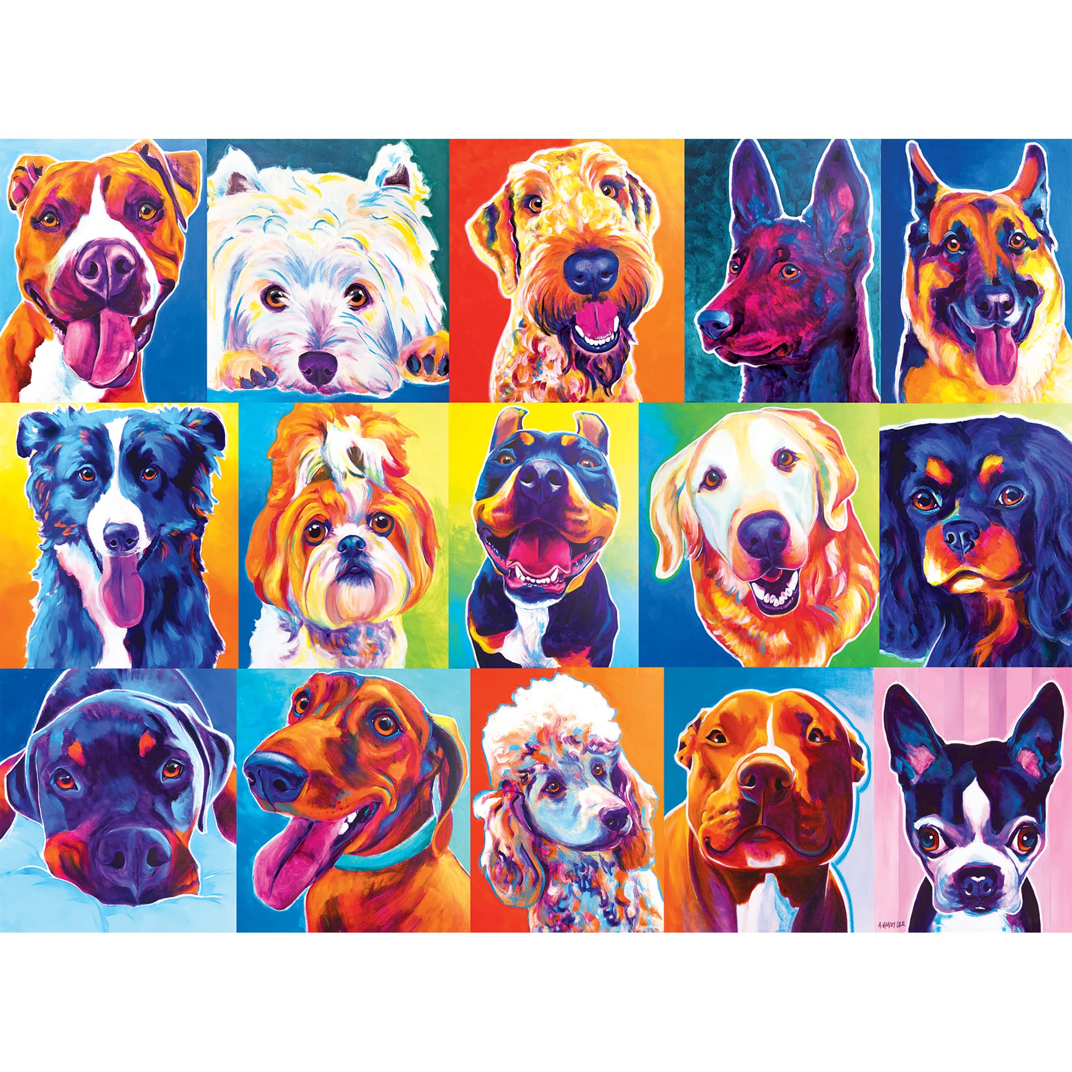 Foto 2 pulgar | Rompecabezas Roseart Puzzle Collector Happy Dawgs 1000 Piezas - Venta Internacional.