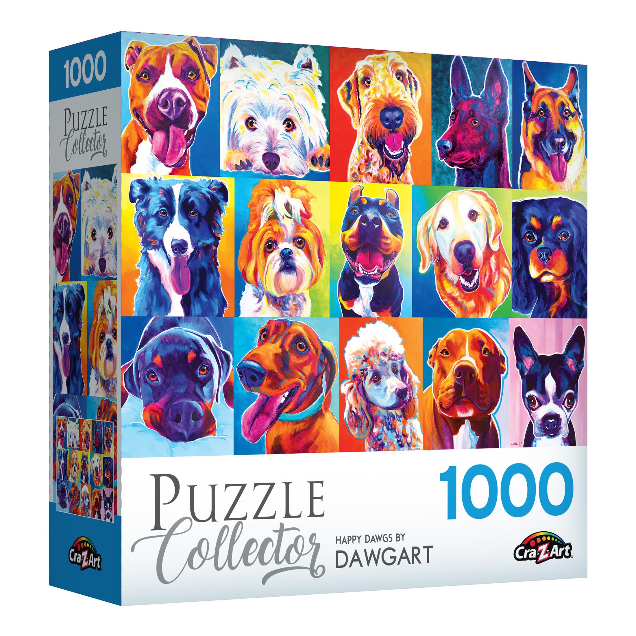 Foto 3 pulgar | Rompecabezas Roseart Puzzle Collector Happy Dawgs 1000 Piezas - Venta Internacional.