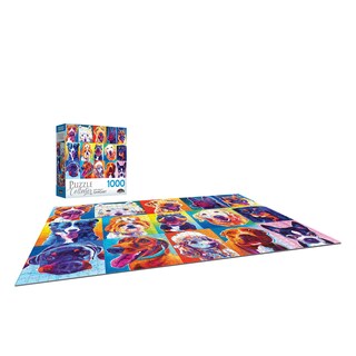 Foto 3 | Rompecabezas Roseart Puzzle Collector Happy Dawgs 1000 Piezas - Venta Internacional.
