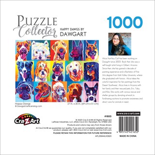 Foto 5 | Rompecabezas Roseart Puzzle Collector Happy Dawgs 1000 Piezas - Venta Internacional.
