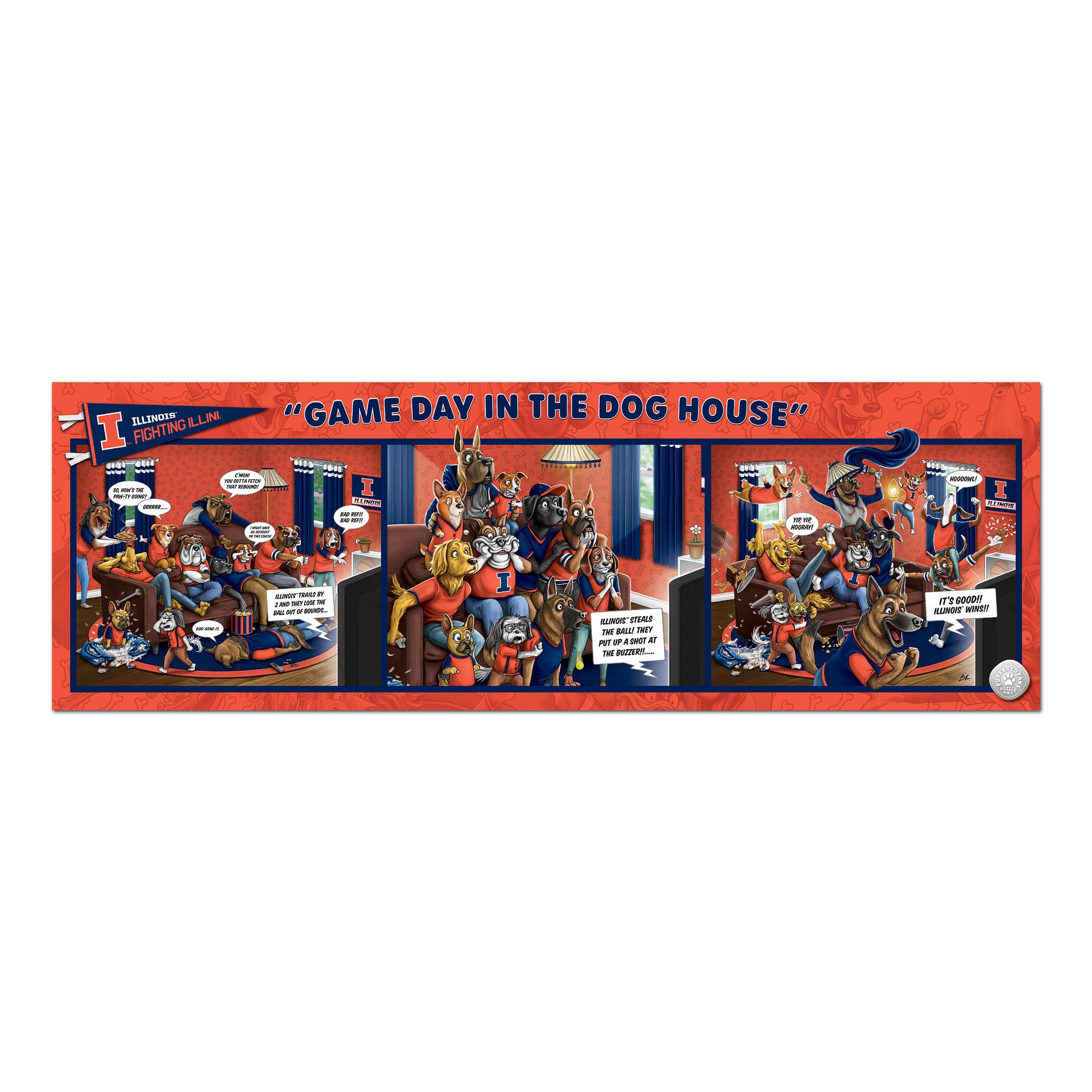 Foto 4 pulgar | Puzzle Youthefan Ncaa Illinois Fighting Illini, 1000 Unidades - Venta Internacional.
