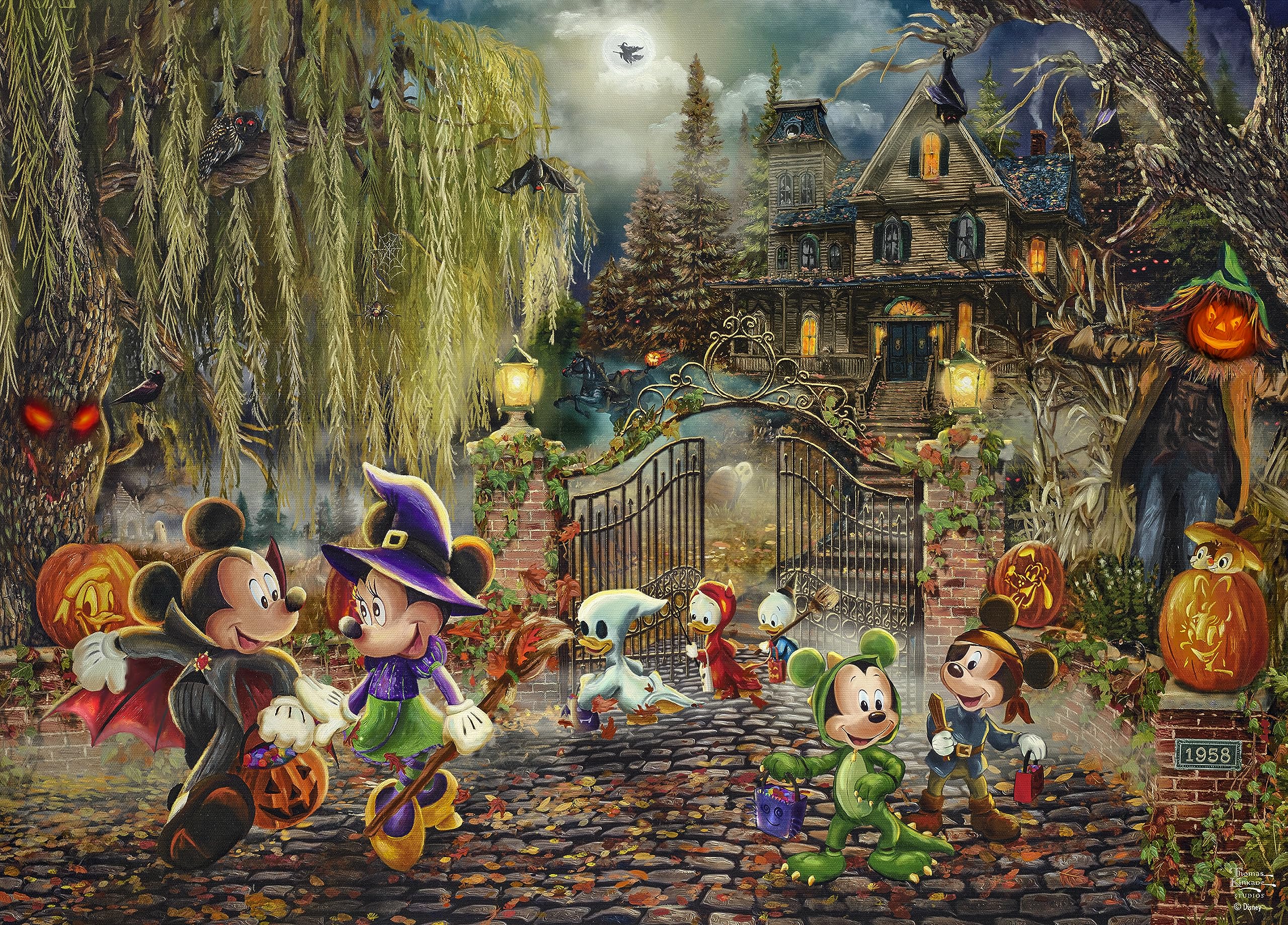 Foto 2 pulgar | Rompecabezas Ceaco Thomas Kinkade Disney Mickey Minnie - Venta Internacional.