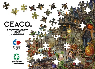Foto 5 | Rompecabezas Ceaco Thomas Kinkade Disney Mickey Minnie - Venta Internacional.