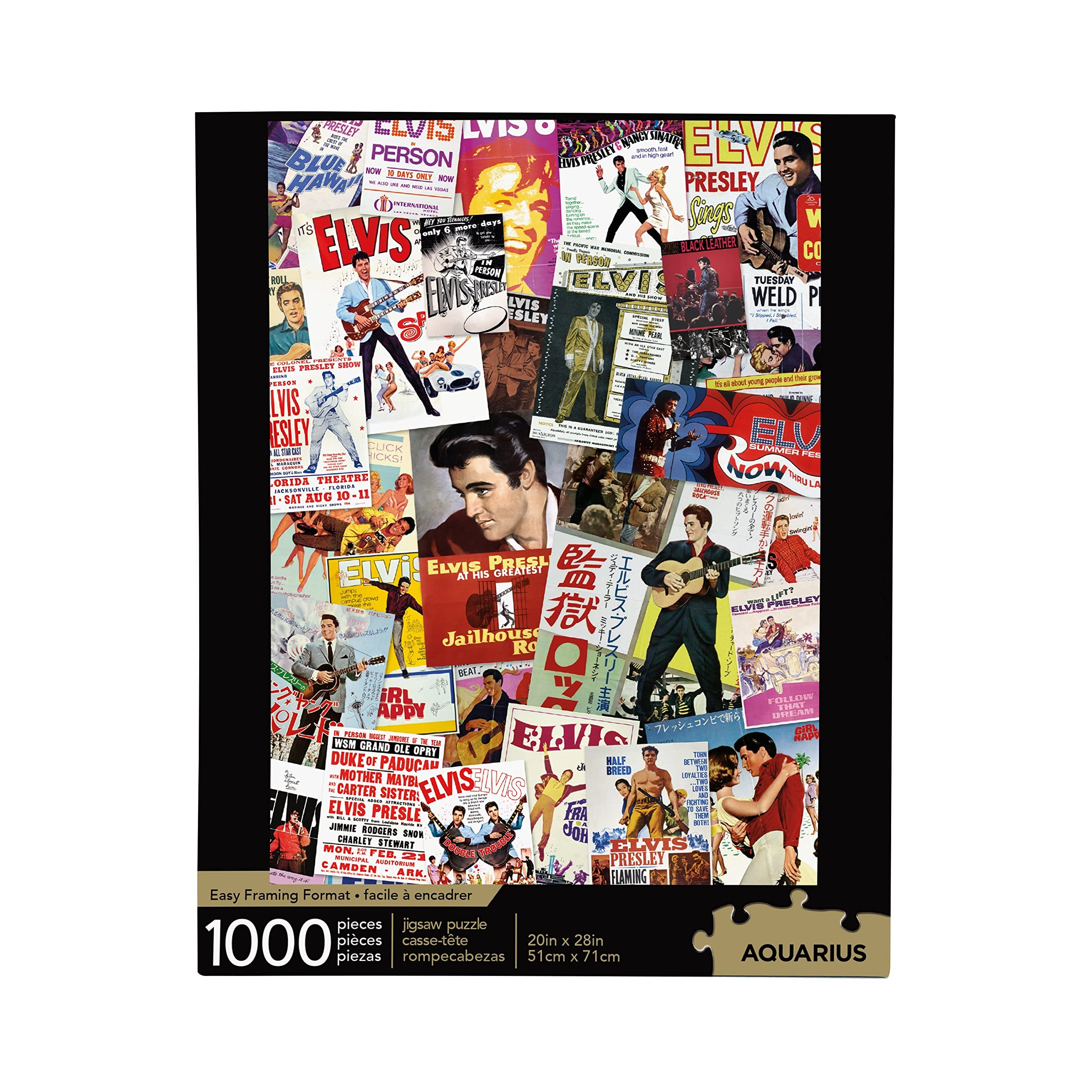 Foto 2 pulgar | Collage De Pósters De La Película Aquarius Elvis De Jigsaw Puzzle  1000 Piezas - Venta Internacional.