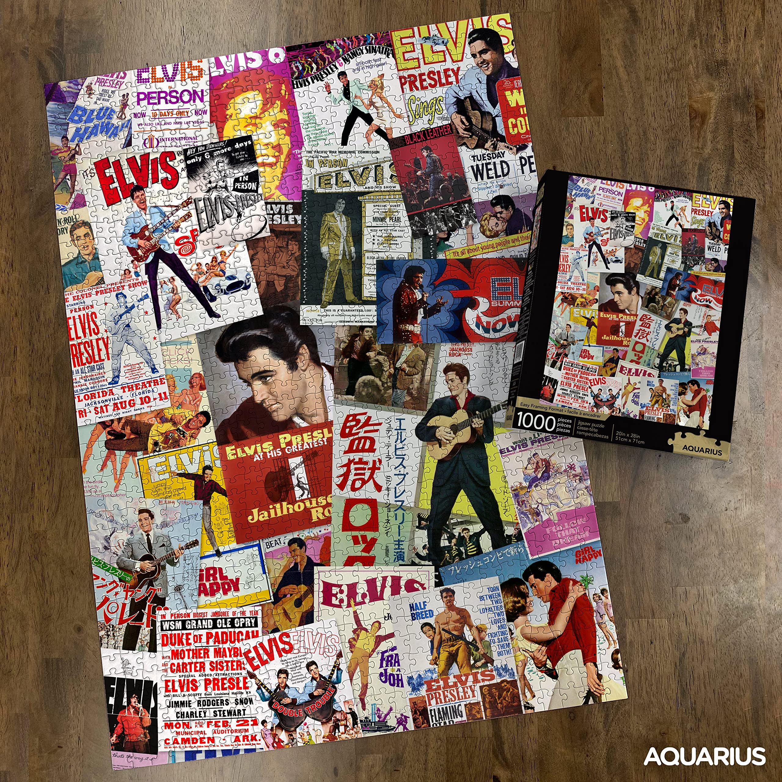 Foto 4 pulgar | Collage De Pósters De La Película Aquarius Elvis De Jigsaw Puzzle  1000 Piezas - Venta Internacional.