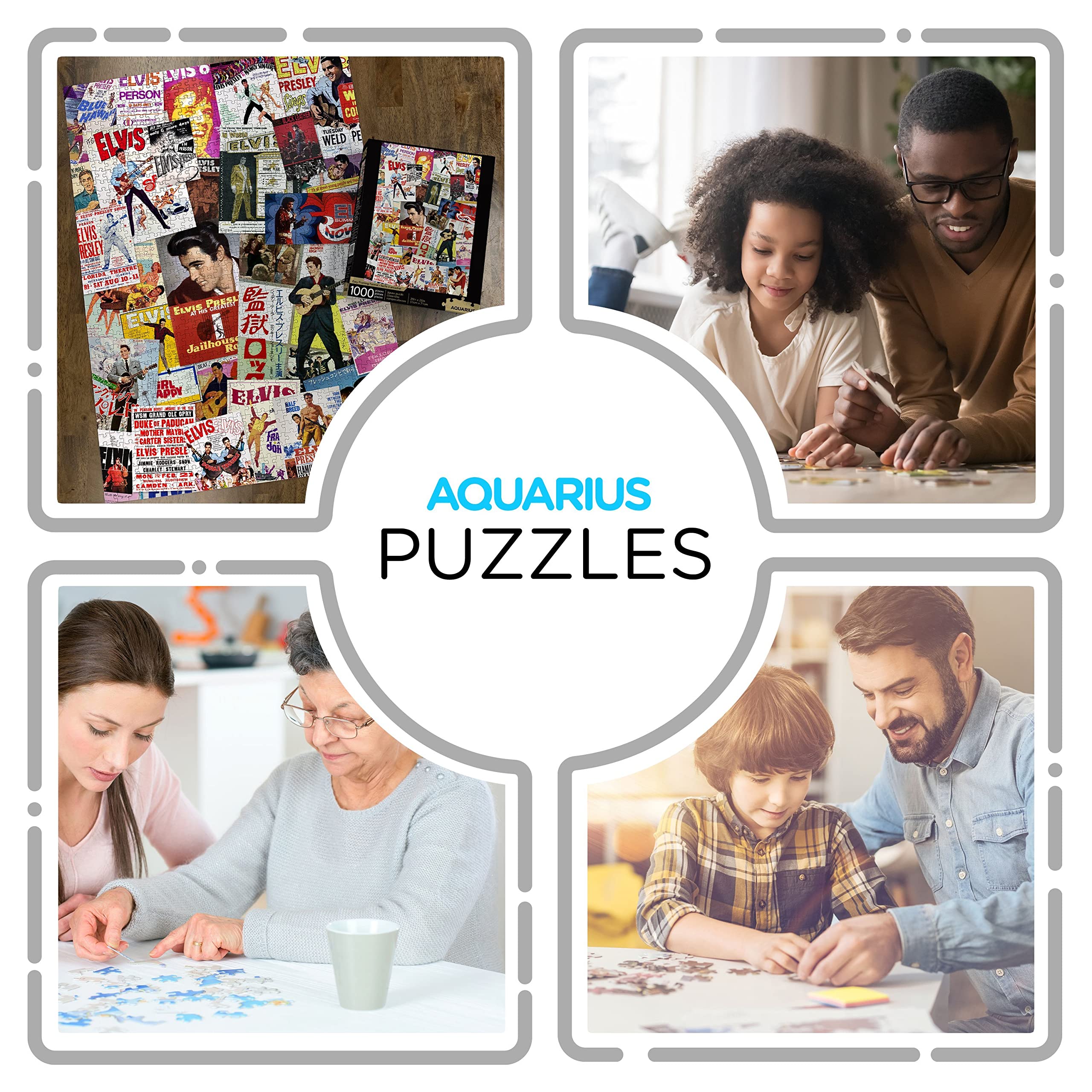 Foto 4 | Collage De Pósters De La Película Aquarius Elvis De Jigsaw Puzzle  1000 Piezas - Venta Internacional.