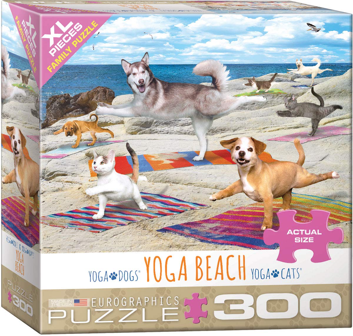 Foto 2 pulgar | Puzle Eurographics Yoga Beach De 300 Piezas 8300-5456 - Venta Internacional.