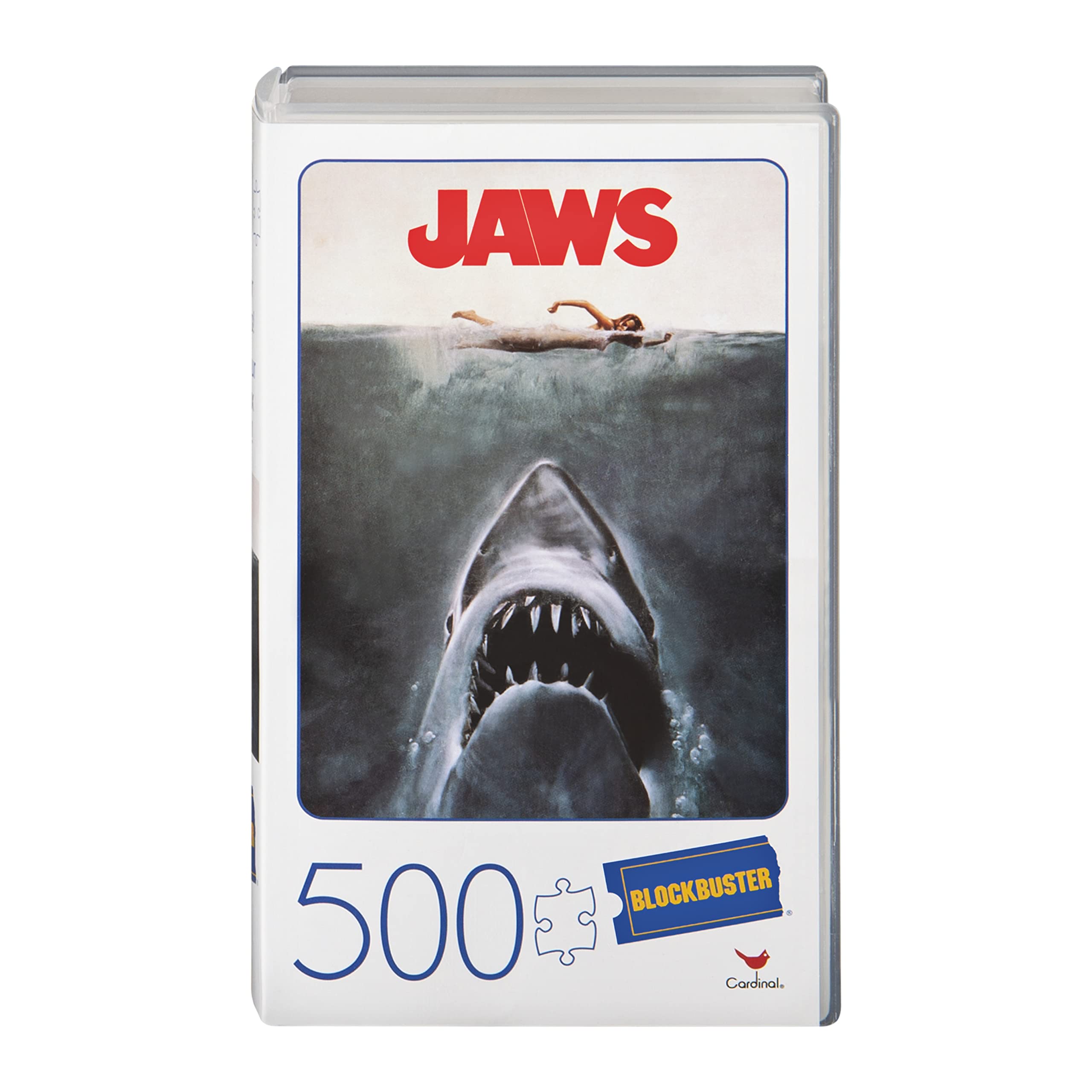 Foto 1 | Puzzle Spin Master Jaws Movie 500 Piezas Con Funda Vhs Retro - Venta Internacional.
