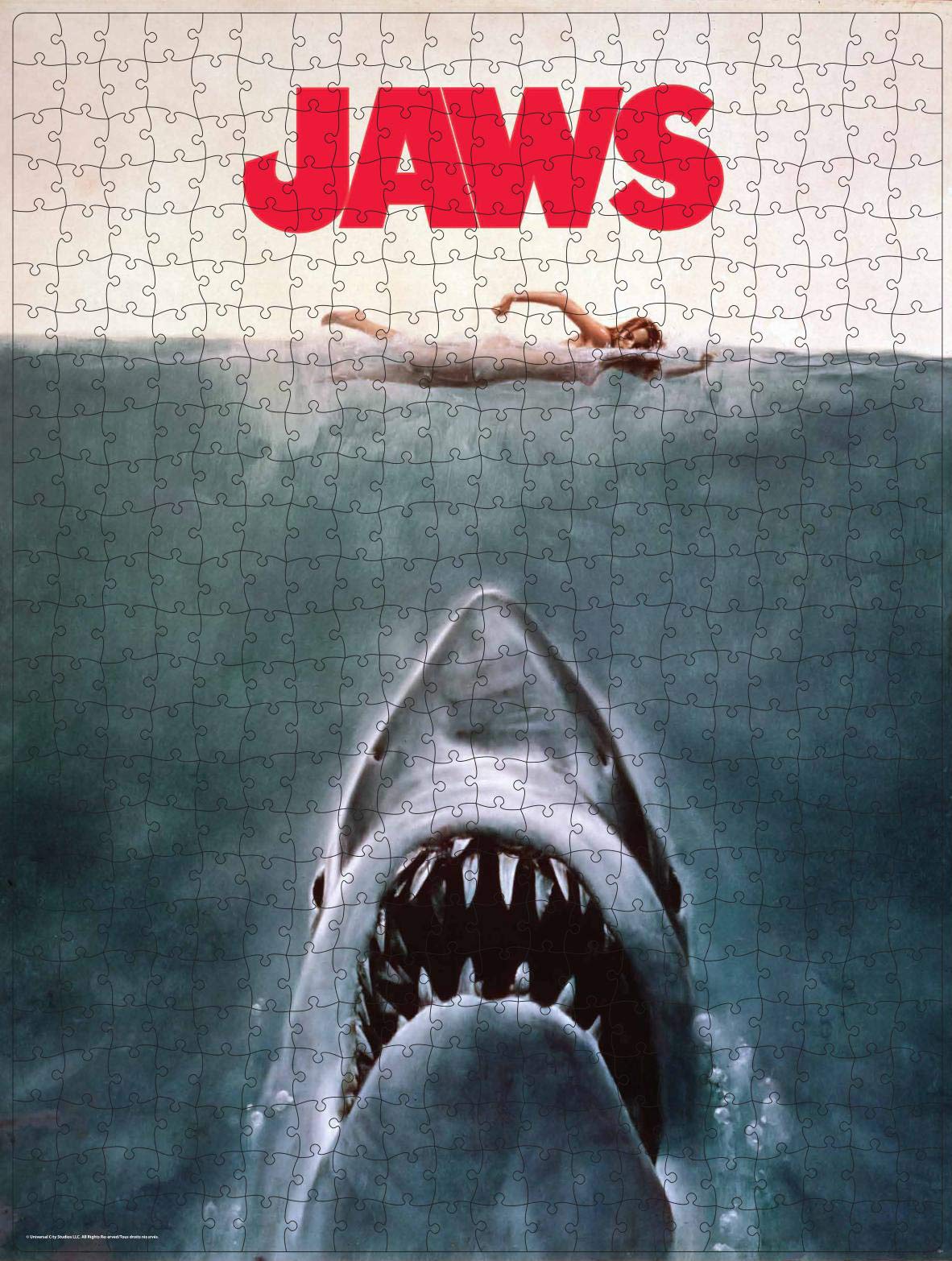 Foto 2 | Puzzle Spin Master Jaws Movie 500 Piezas Con Funda Vhs Retro - Venta Internacional.