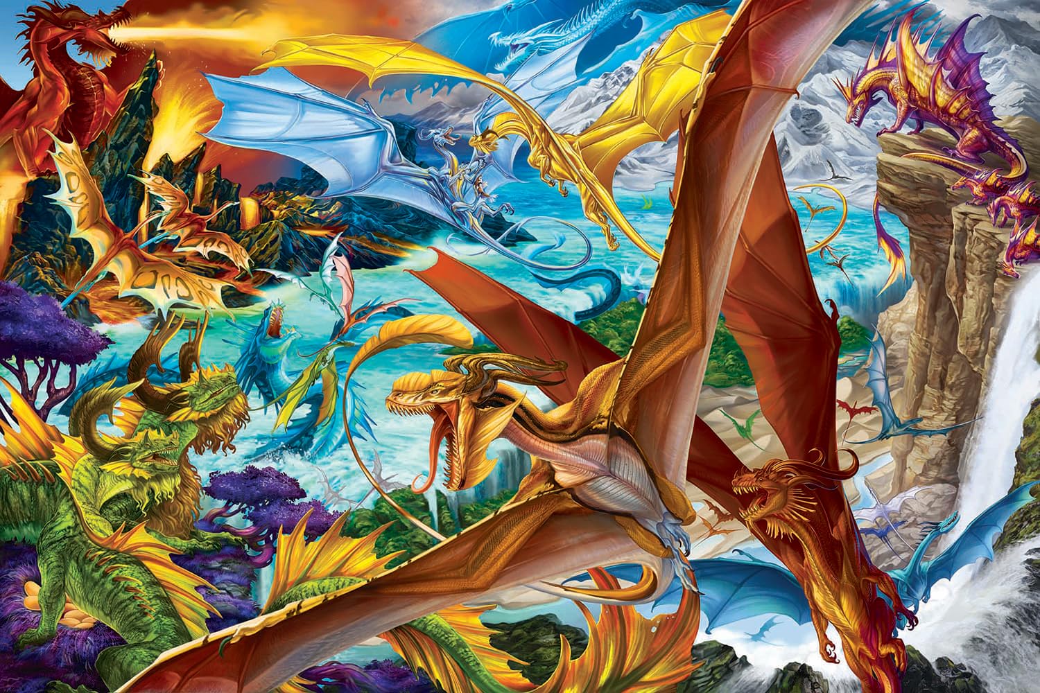 Foto 1 | Rompecabezas Toynk It's A Dragon's World Fantasy 1000 Piezas - Venta Internacional.