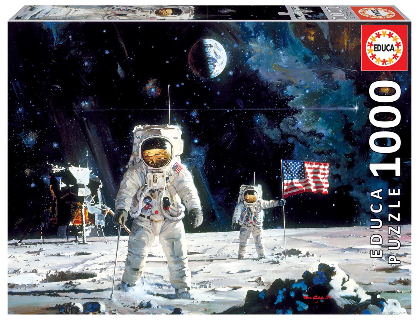 Foto 2 pulgar | Puzzle Educa 18459 El Primer Hombre En La Luna  1000 Piezas - Venta Internacional.