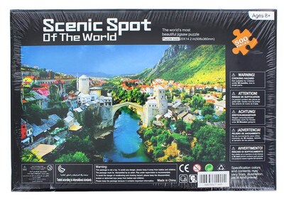 Foto 3 | Rompecabezas Toynk Lugar Panorámico Del Puente Stari Most Del Mundo - Venta Internacional.