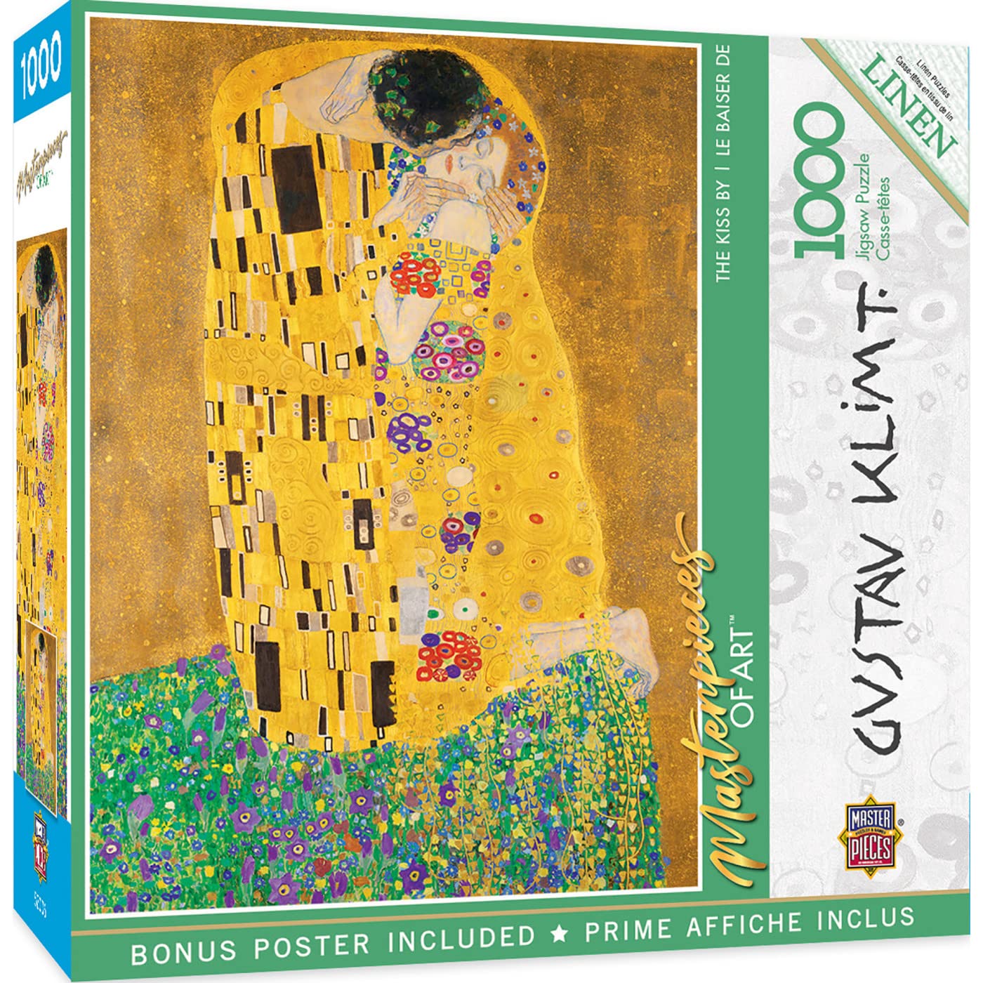 Foto 2 pulgar | Rompecabezas Masterpieces The Kiss 1000 Piezas Para Todas Las Edades - Venta Internacional.