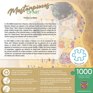Foto 3 | Rompecabezas Masterpieces The Kiss 1000 Piezas Para Todas Las Edades - Venta Internacional.