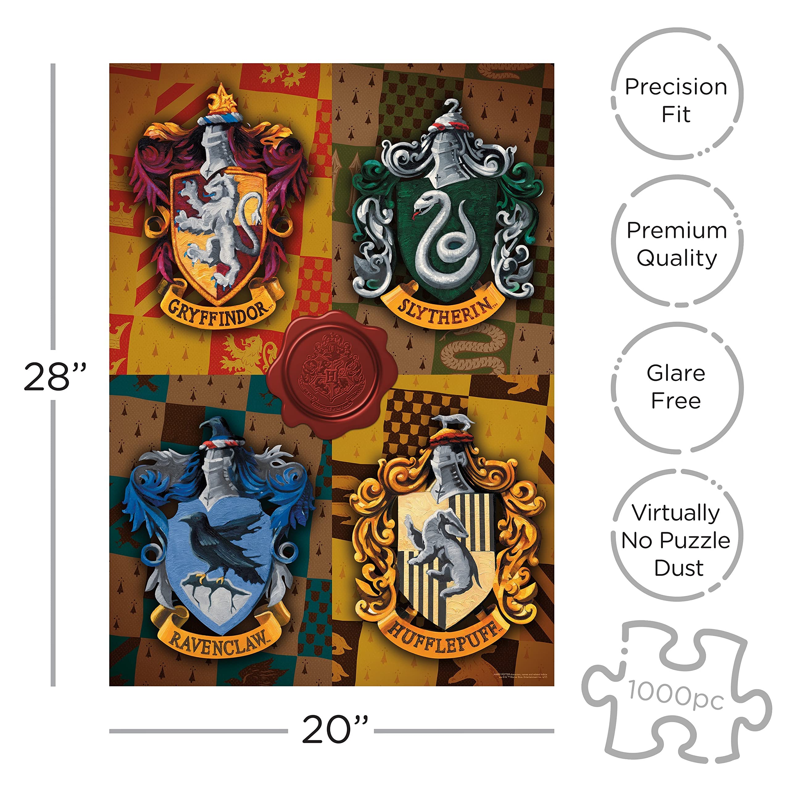 Foto 3 pulgar | Rompecabezas Aquarius Con Emblemas De Harry Potter  1000 Piezas - Venta Internacional.