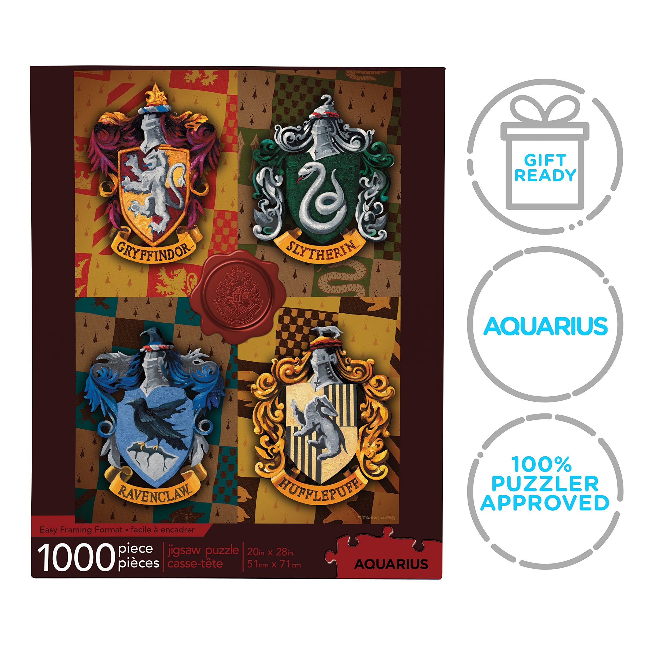 Foto 8 pulgar | Rompecabezas Aquarius Con Emblemas De Harry Potter  1000 Piezas - Venta Internacional.