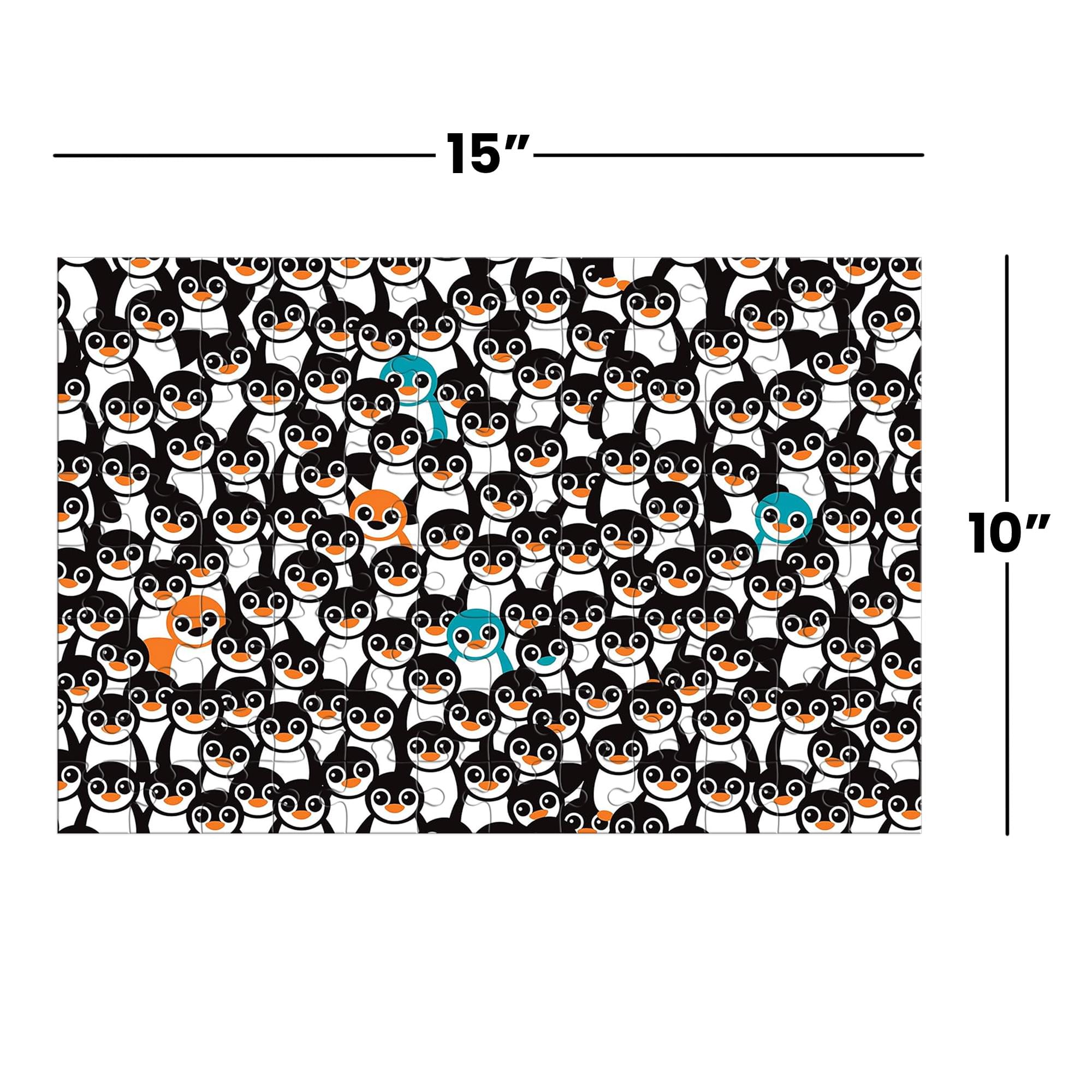 Foto 5 | Rompecabezas Cra-z-art Penguins De 100 Piezas  Nivel De Dificultad - Venta Internacional.