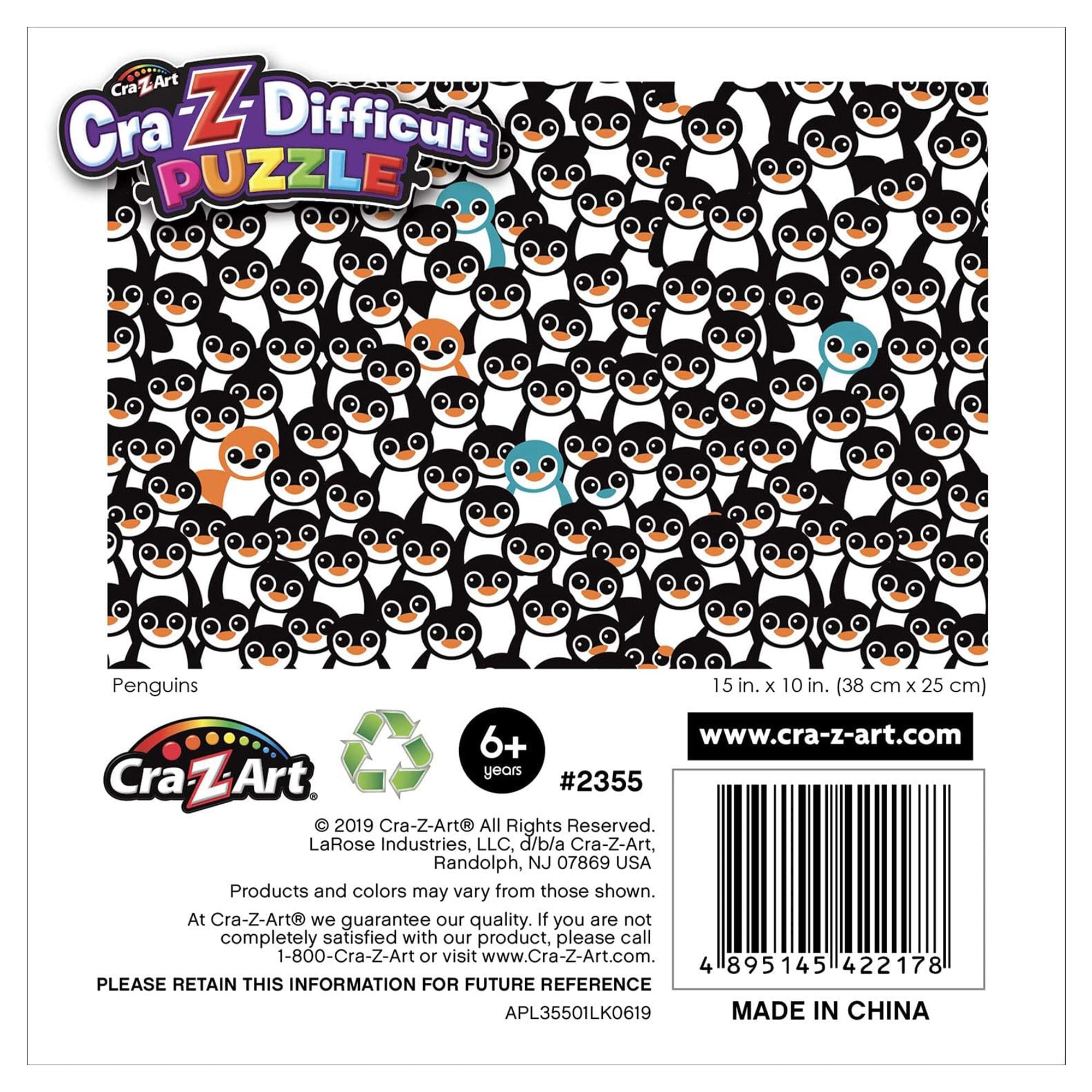 Foto 6 | Rompecabezas Cra-z-art Penguins De 100 Piezas  Nivel De Dificultad - Venta Internacional.