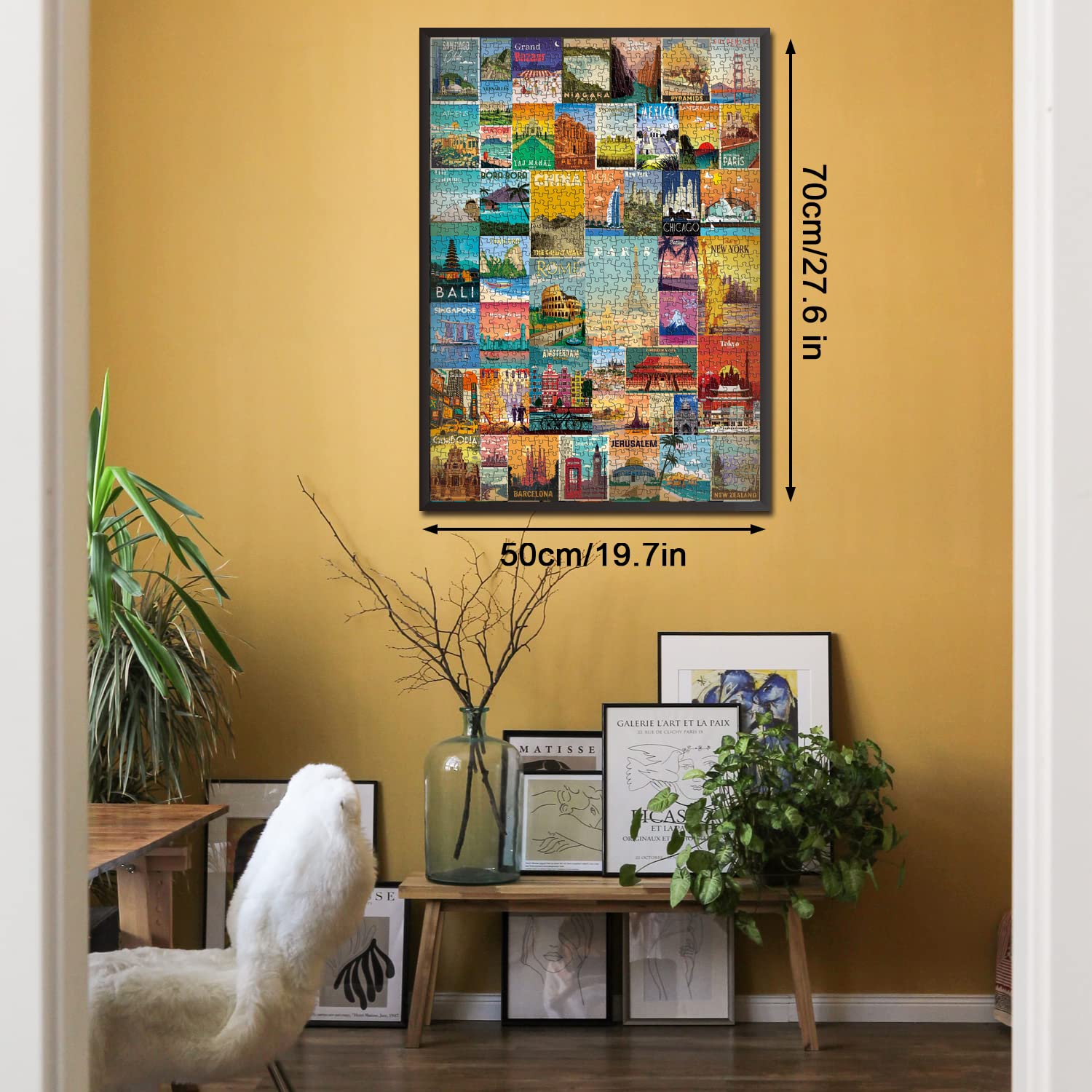 Foto 3 | Rompecabezas Pickforu Vintage World Travel 1000 Piezas - Venta Internacional.