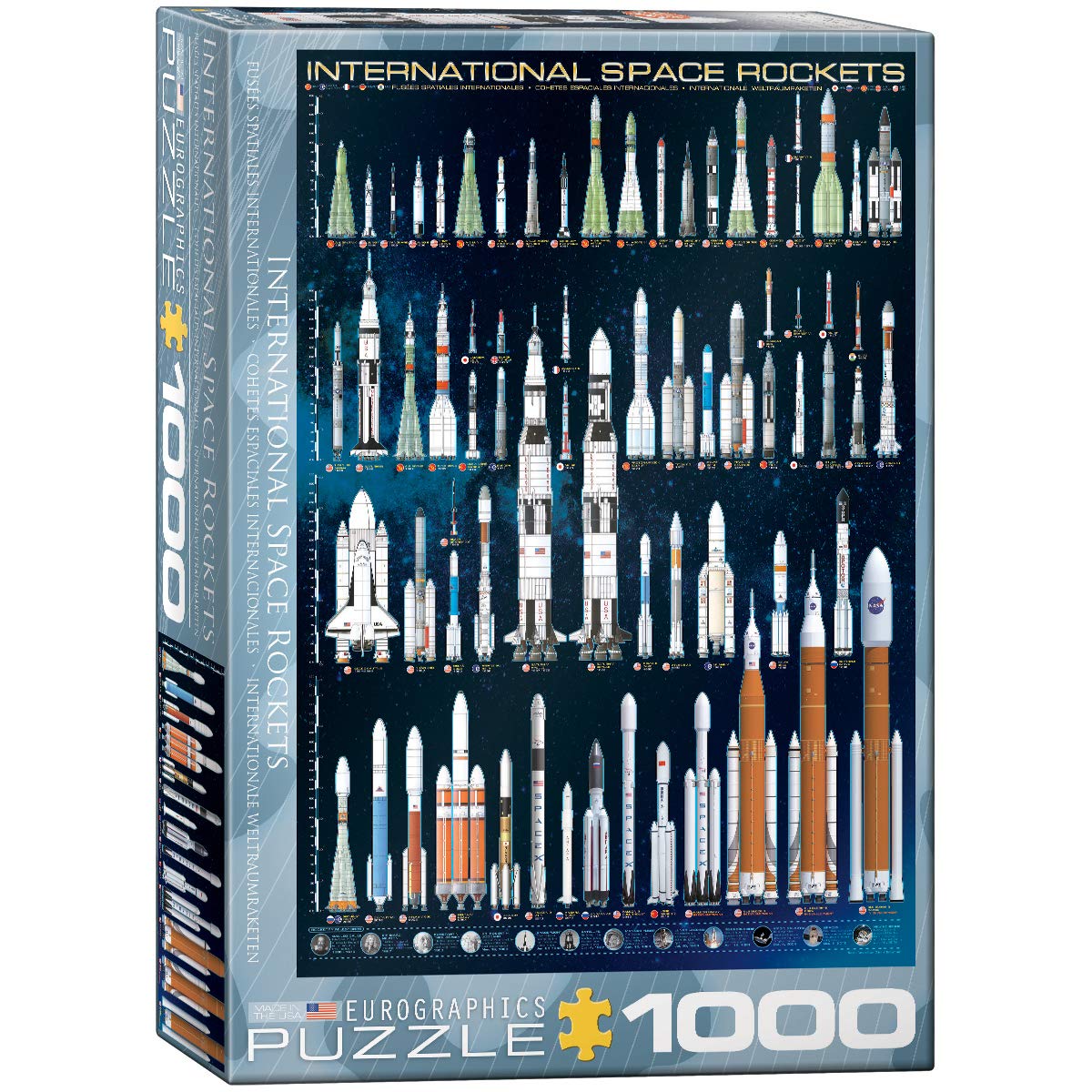 Foto 2 pulgar | Puzzle Eurographics International Space Rockets De 1000 Piezas - Venta Internacional.
