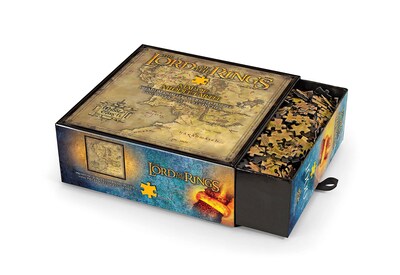 Foto 2 | Puzzle The Noble Collection: Mapa De El Señor De Los Anillos 1000 Unidades - Venta Internacional.