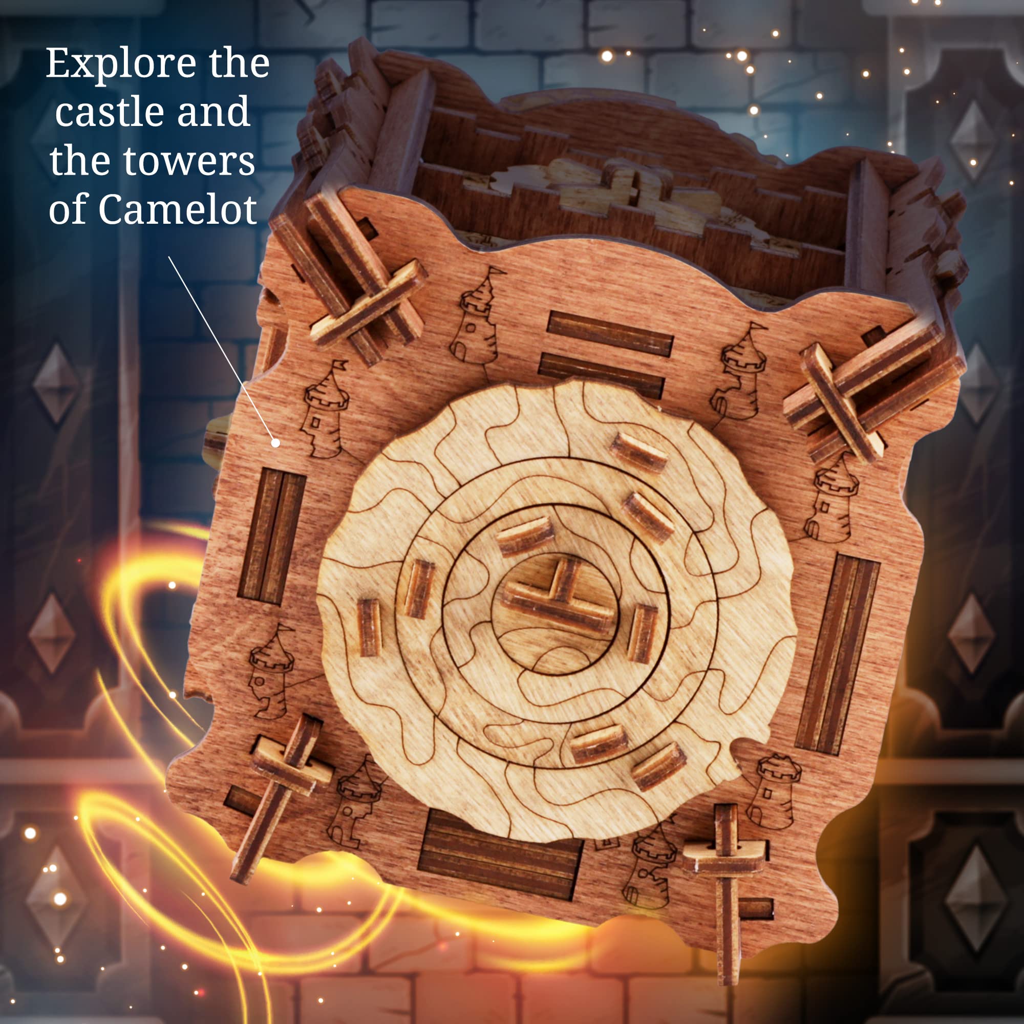 Foto 4 | Juego De Escape Room Adventure Cluebox The Trial Of Camelot - Venta Internacional.