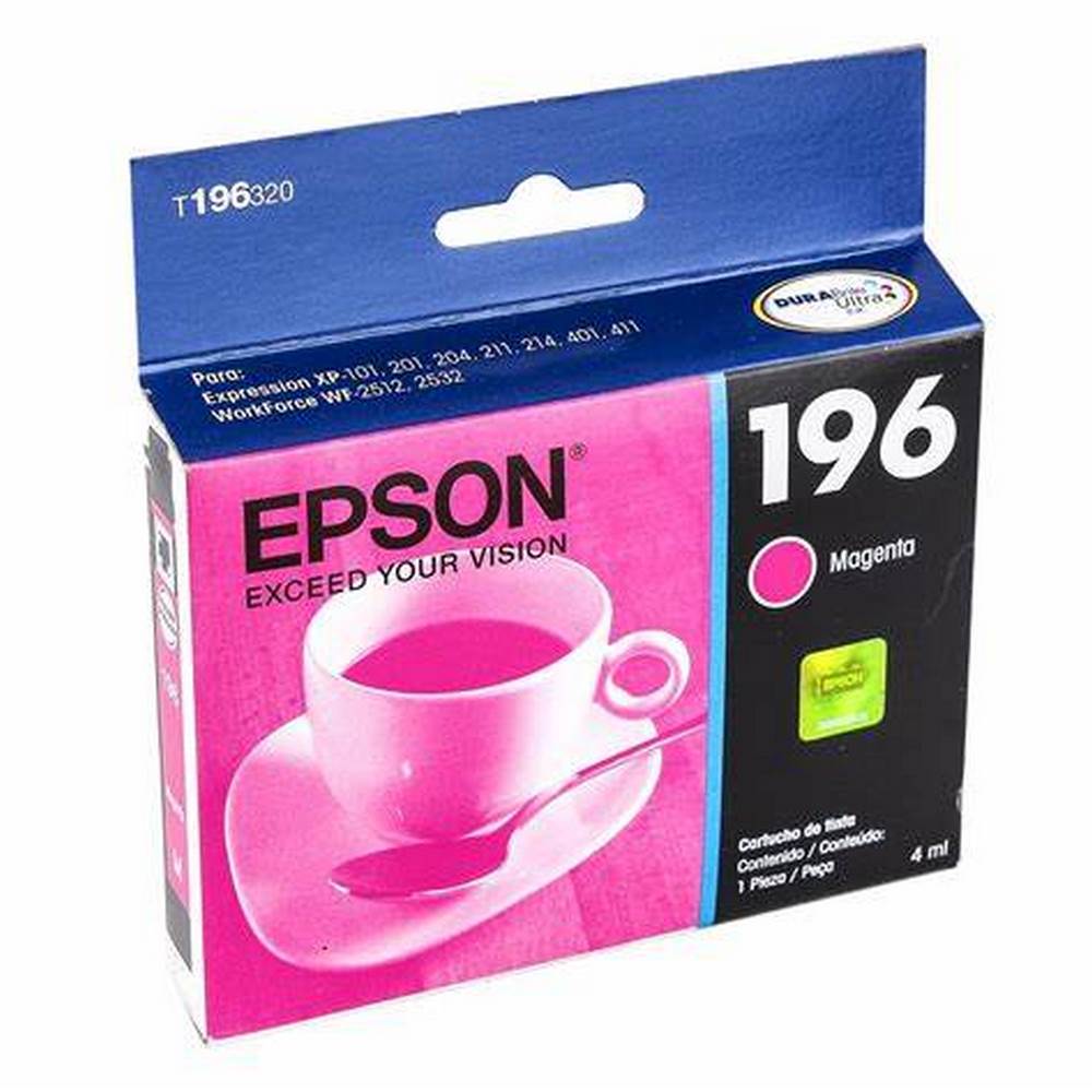 Tinta Epson 196 T196320-al color Magenta Xp101/201/211/401/411/wf2532 (290 Pag) $388