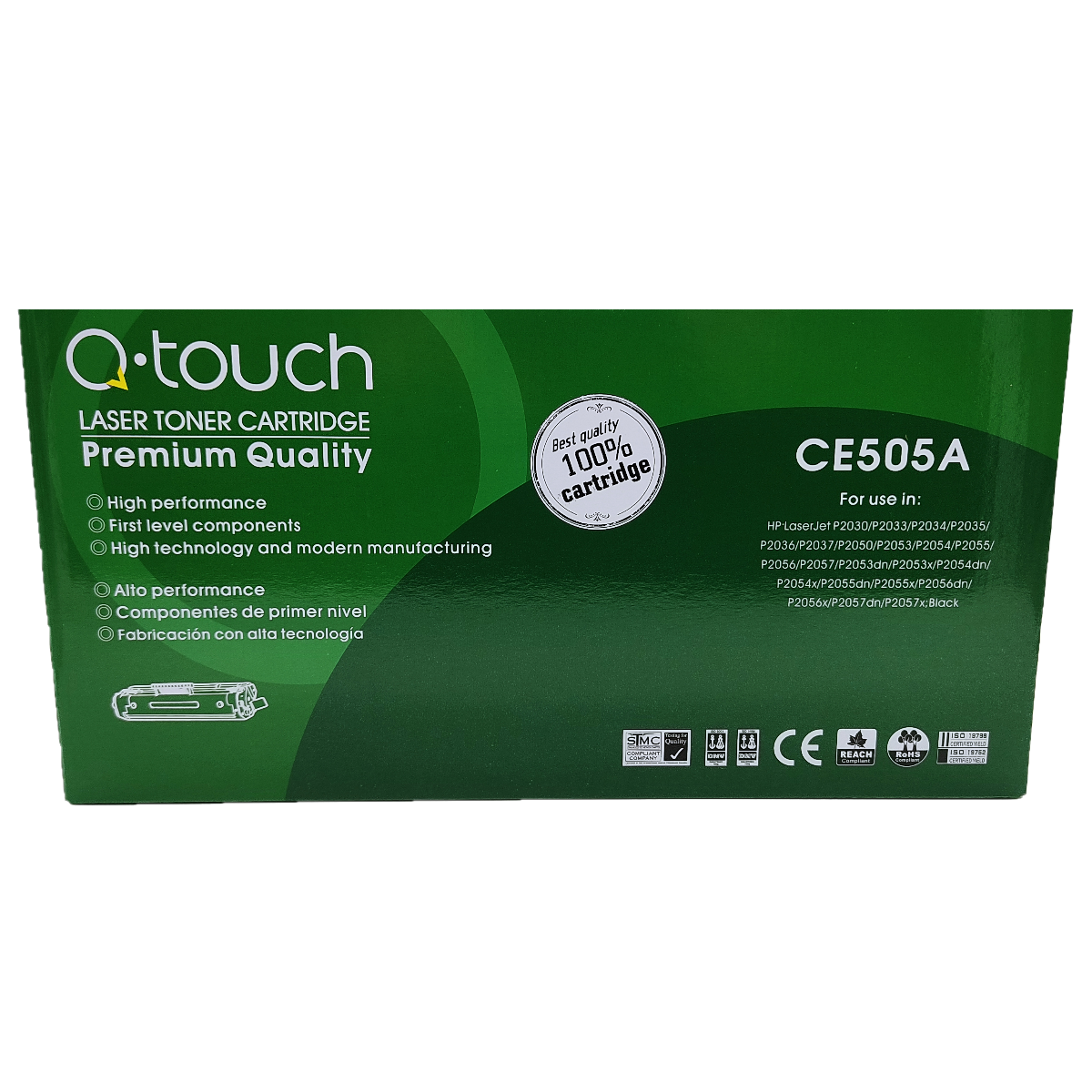 Foto 3 pulgar | Tóner Qtouch CE505A Genérico Compatible con HP P2035/P2055
