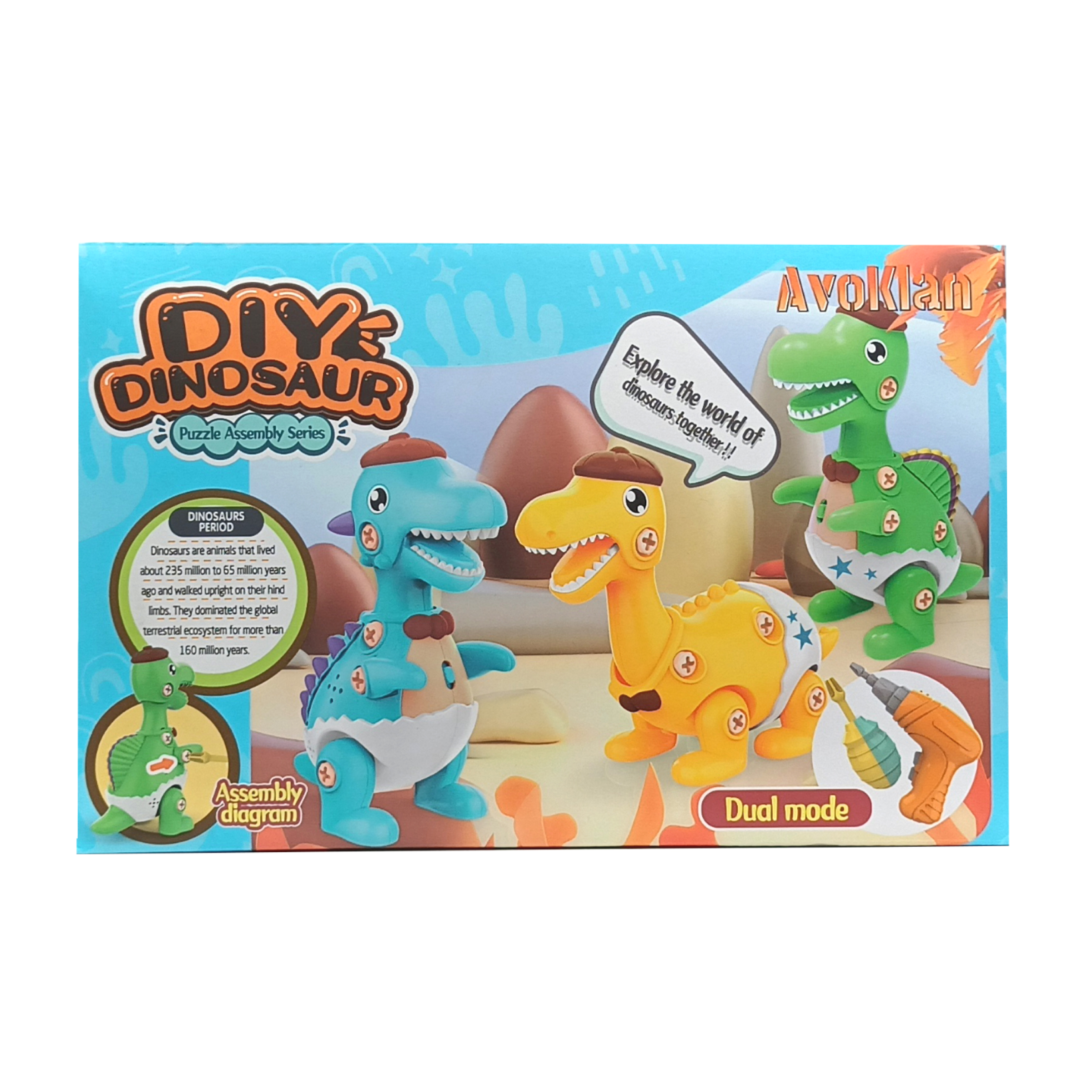 Dino Baby Armable XIN LE TOYS Series Avoklan Multicolor