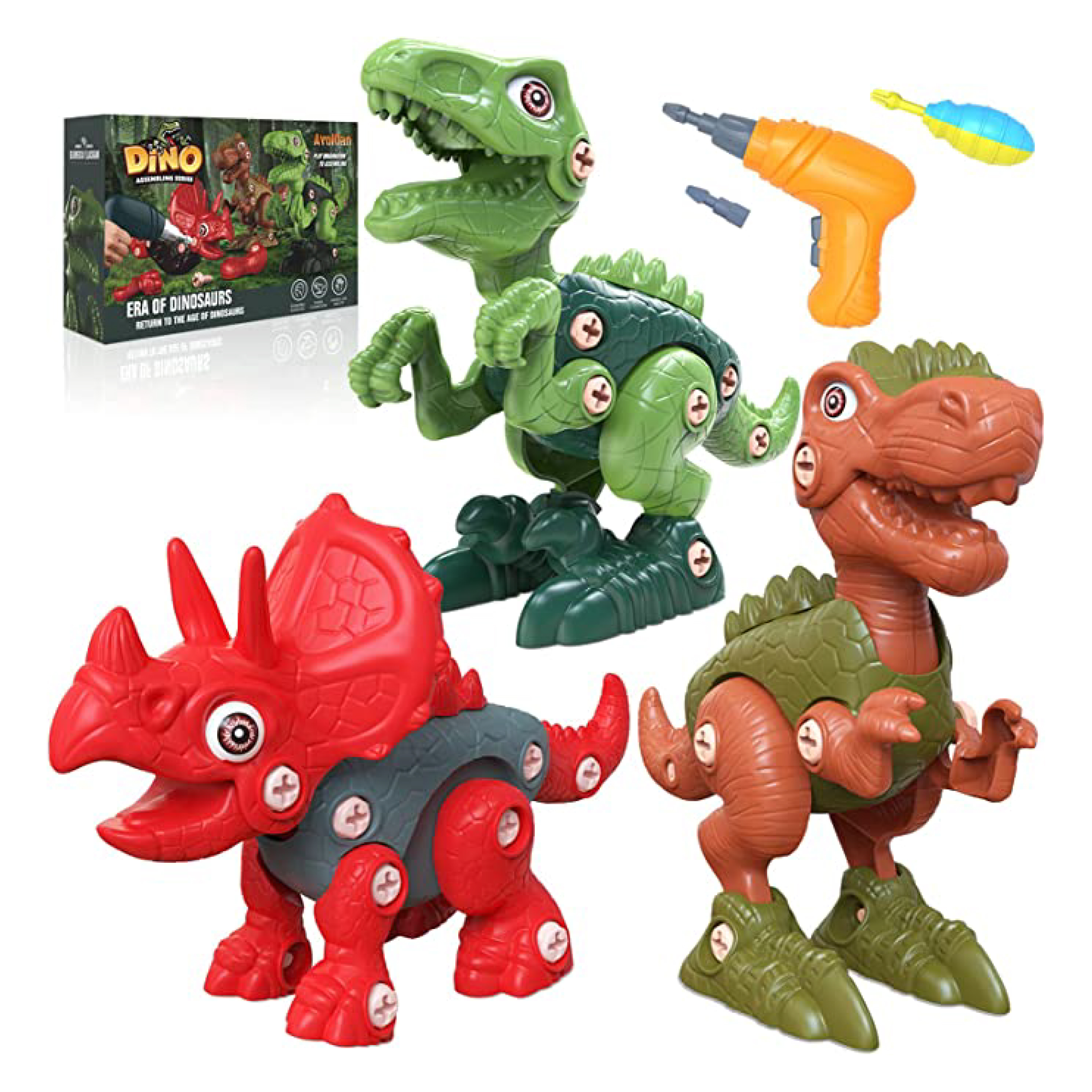 Foto 4 pulgar | Dino Armables XIN LE TOYS 236G Multicolor Series Avoklan