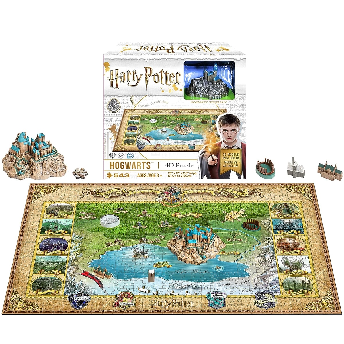 Rompecabezas 4d Harry Potter Cityscape 543 Piezas $1,416