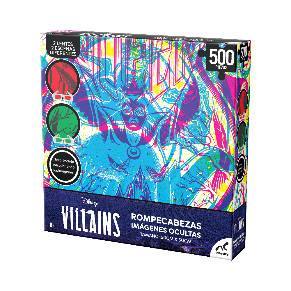 Foto 3 | Rompecabezas Imágenes Ocultas Villains 500 Piezas Novelty