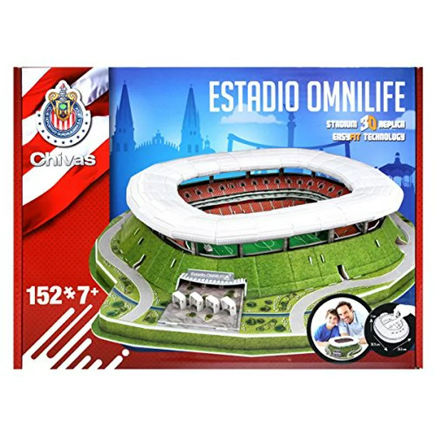 Foto 1 | Rompecabezas 3D Nanostad Chivas Estadio Omnilife