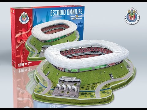 Foto 3 pulgar | Rompecabezas 3D Nanostad Chivas Estadio Omnilife