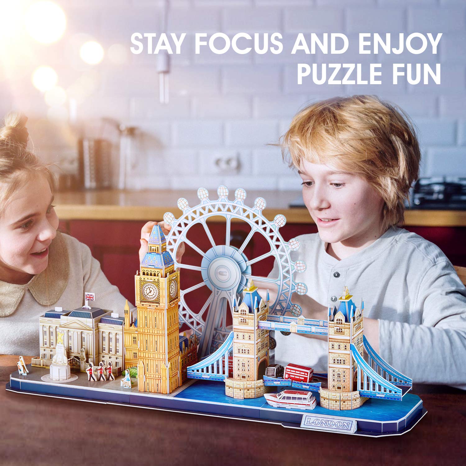 Foto 3 pulgar | Venta Internacional - Puzzle 3d Cubicfun London Cityline Tower Bridge Big Ben 107p