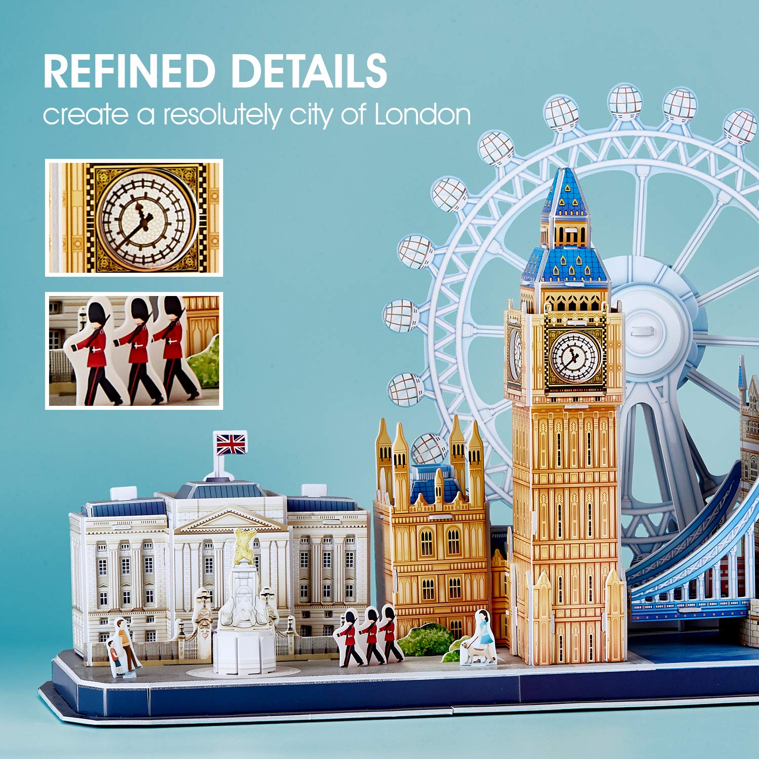 Foto 4 pulgar | Venta Internacional - Puzzle 3d Cubicfun London Cityline Tower Bridge Big Ben 107p