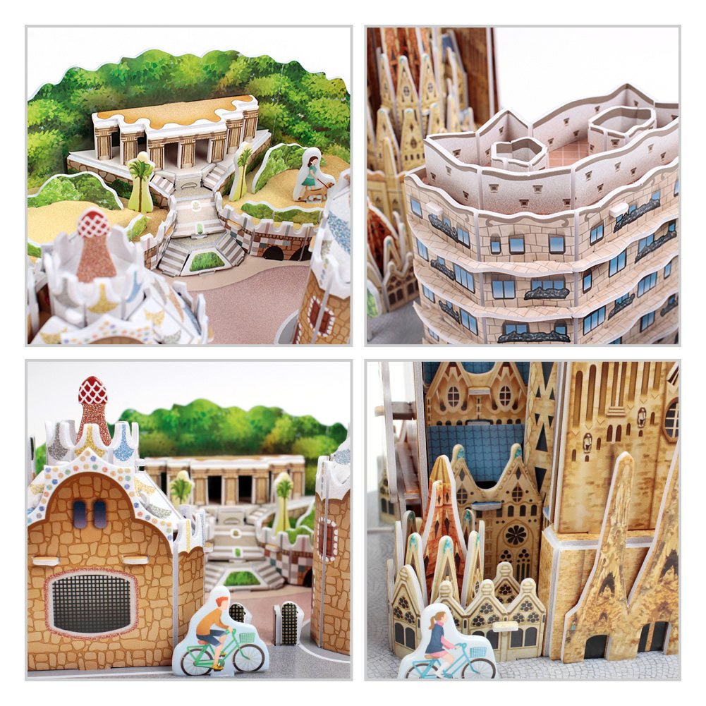 Foto 3 pulgar | Venta Internacional - Puzzle 3d Cubicfun Cityline Barcelona Con Sagrada Familia