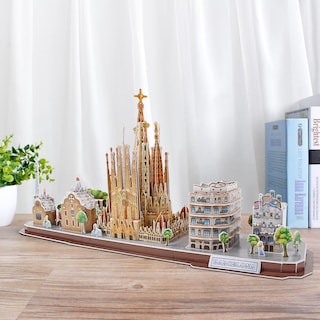 Foto 4 | Venta Internacional - Puzzle 3d Cubicfun Cityline Barcelona Con Sagrada Familia
