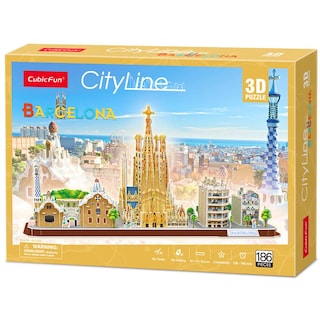 Foto 7 | Venta Internacional - Puzzle 3d Cubicfun Cityline Barcelona Con Sagrada Familia