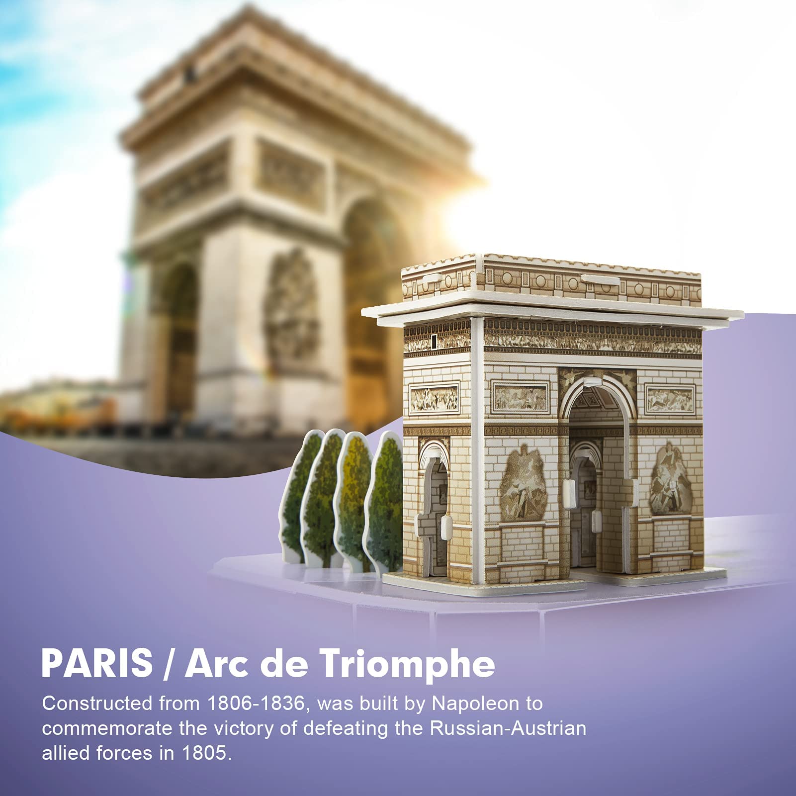 Foto 7 pulgar | Venta Internacional - Puzzle 3d Cubicfun Cityline París Torre Eiffel Notre Dame 8-