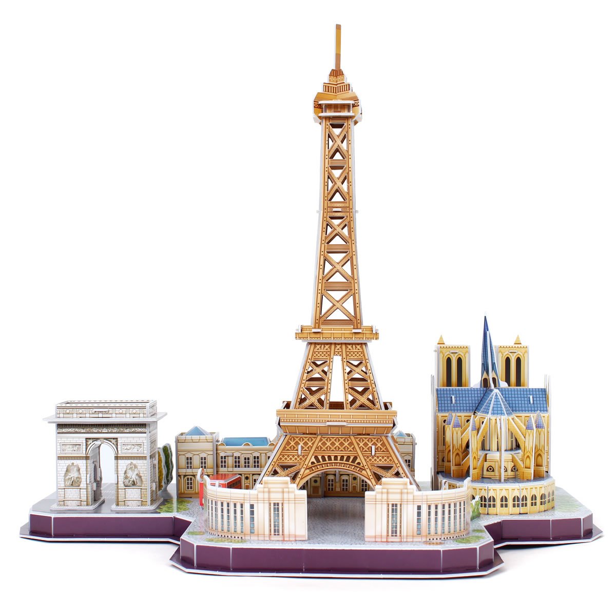 Foto 9 pulgar | Venta Internacional - Puzzle 3d Cubicfun Cityline París Torre Eiffel Notre Dame 8-