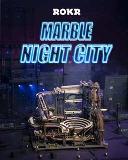 Foto 2 | Venta Internacional - Rompecabezas De Madera Con Forma De Mármol Rokr Lga01 Marble Night City