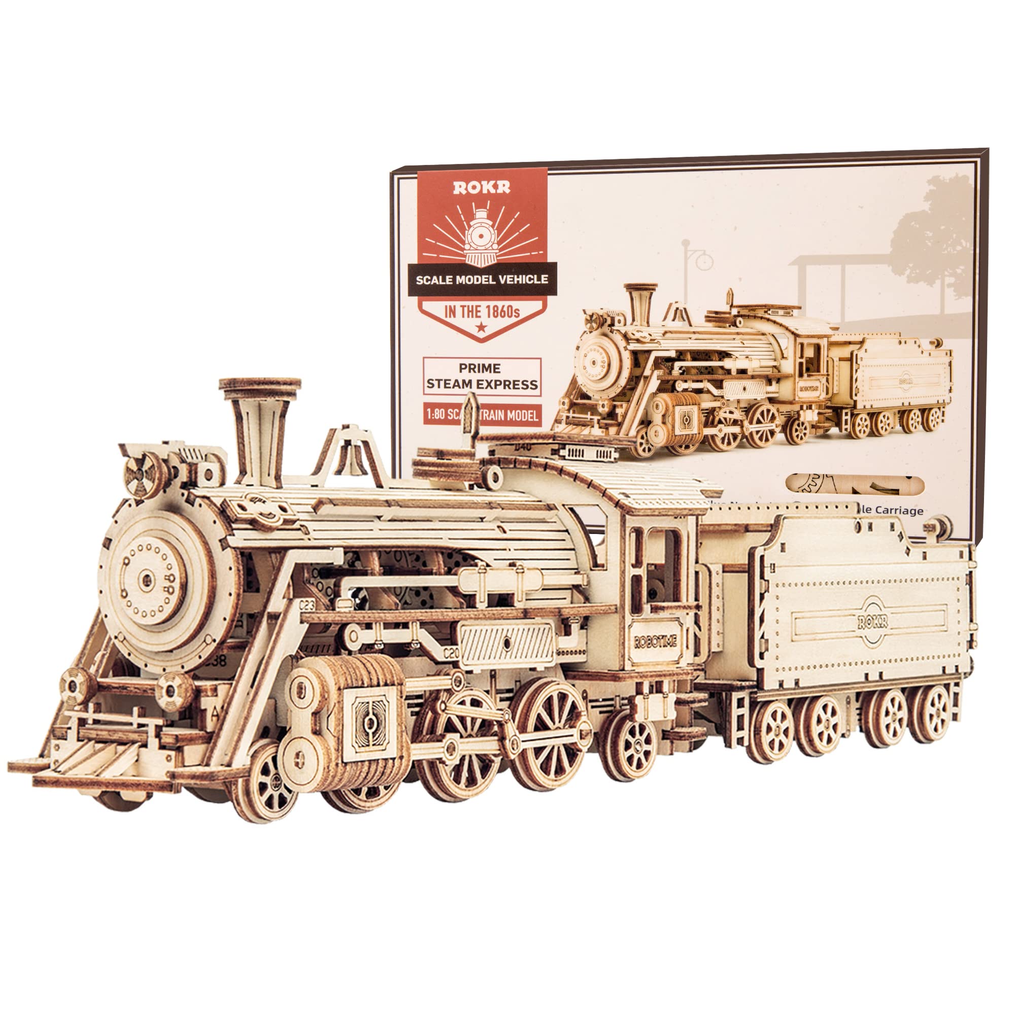 Rompecabezas Rokr Mechanical Train Modelo Prime Steam-Venta Internacional