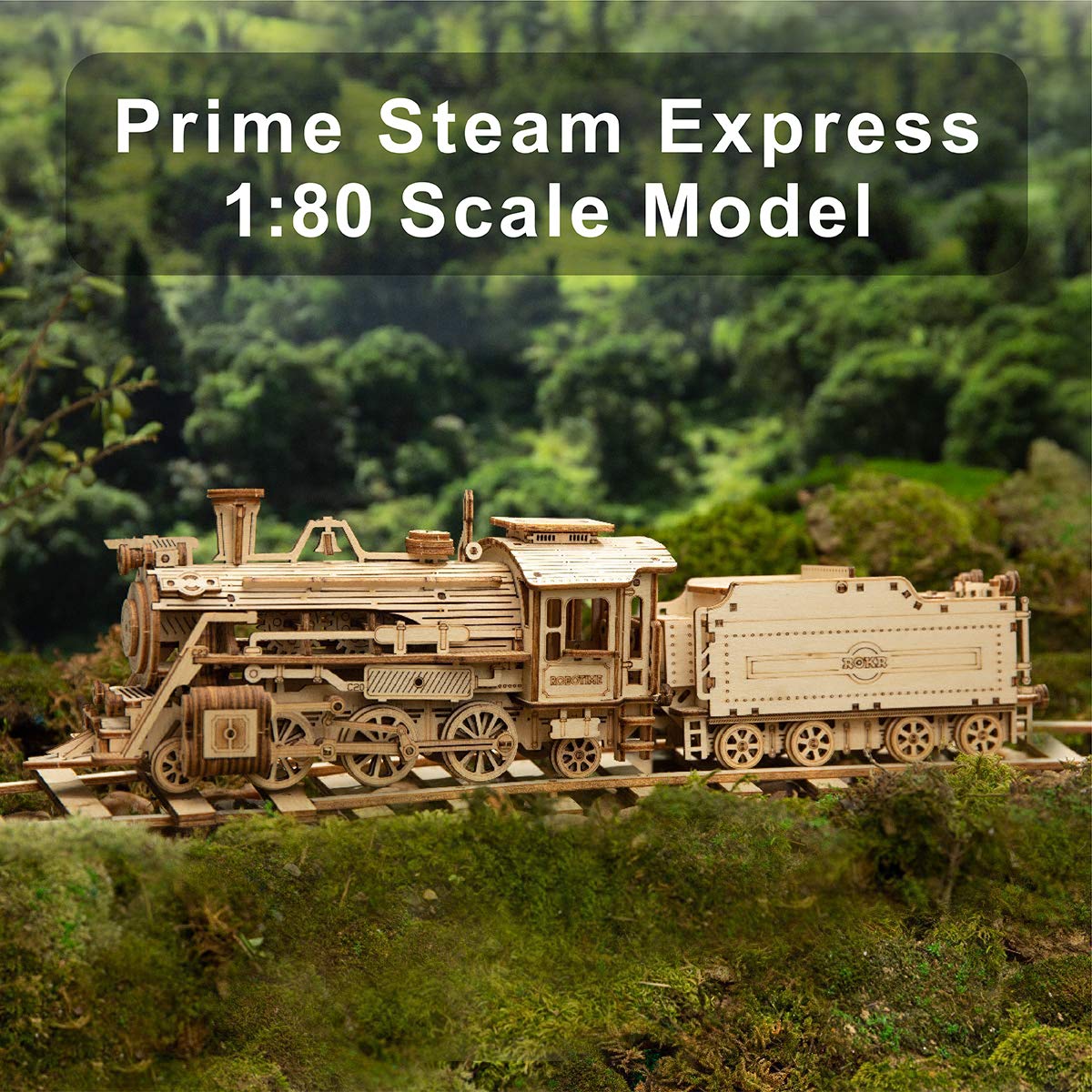 Foto 3 pulgar | Rompecabezas Rokr Mechanical Train Modelo Prime Steam-Venta Internacional