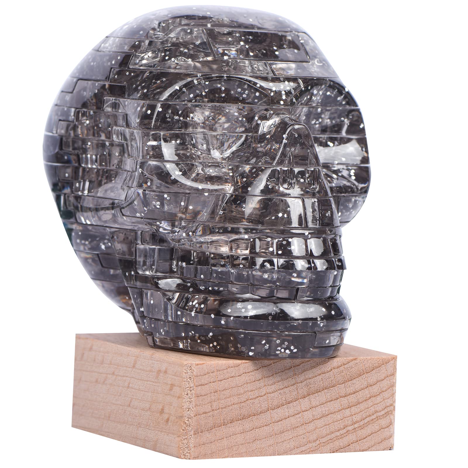 Foto 4 | Rompecabezas de Cristal con Calavera 3D con Base Iluminada - Venta Internacional