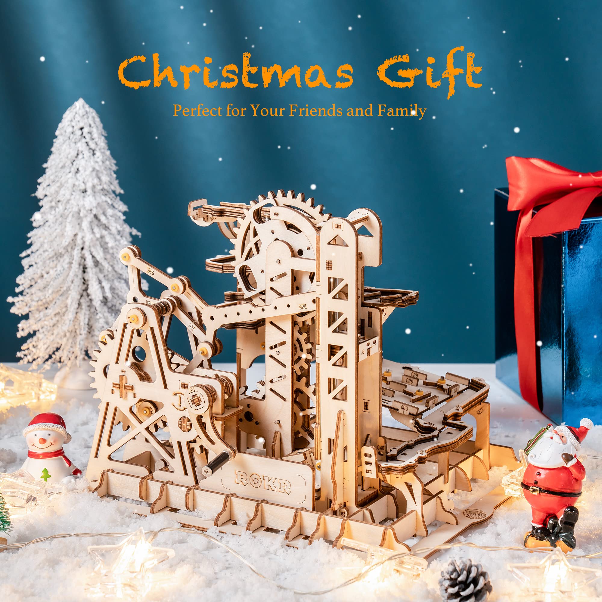 Foto 2 | Rompecabezas de Madera 3D Rokr Marble Run Maqueta Kit de Construcción Fortress - Venta Internacional