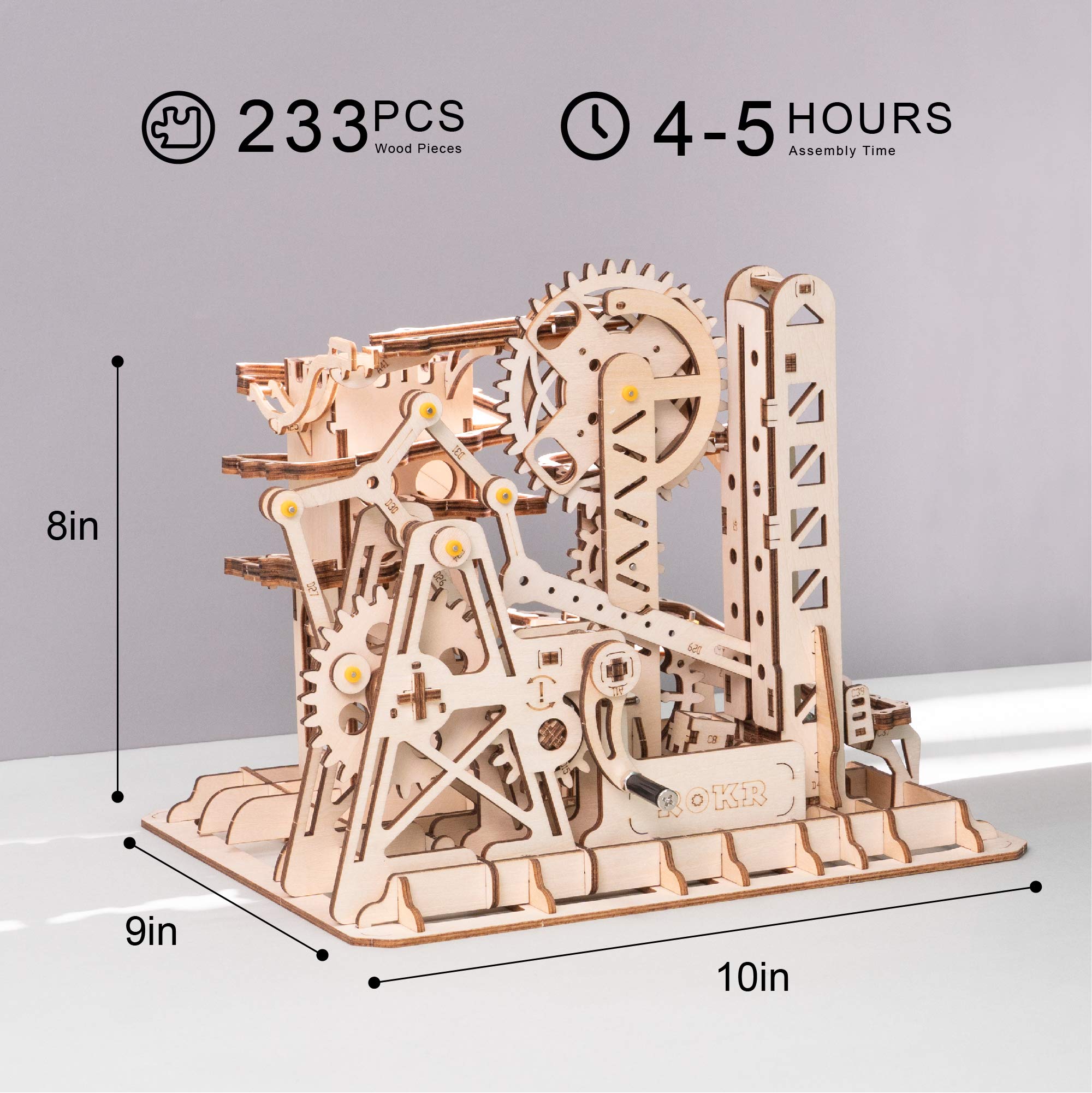 Foto 8 pulgar | Rompecabezas de Madera 3D Rokr Marble Run Maqueta Kit de Construcción Fortress - Venta Internacional