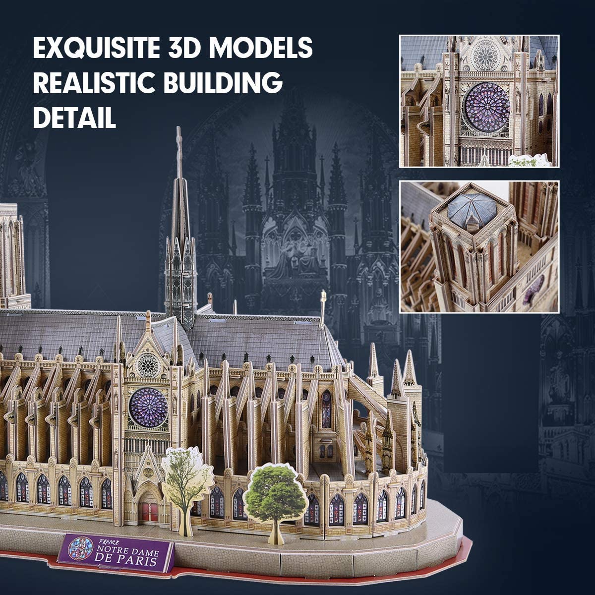 Foto 4 | Puzzle 3d Cubicfun National Geographic Notre Dame De París - Venta Internacional