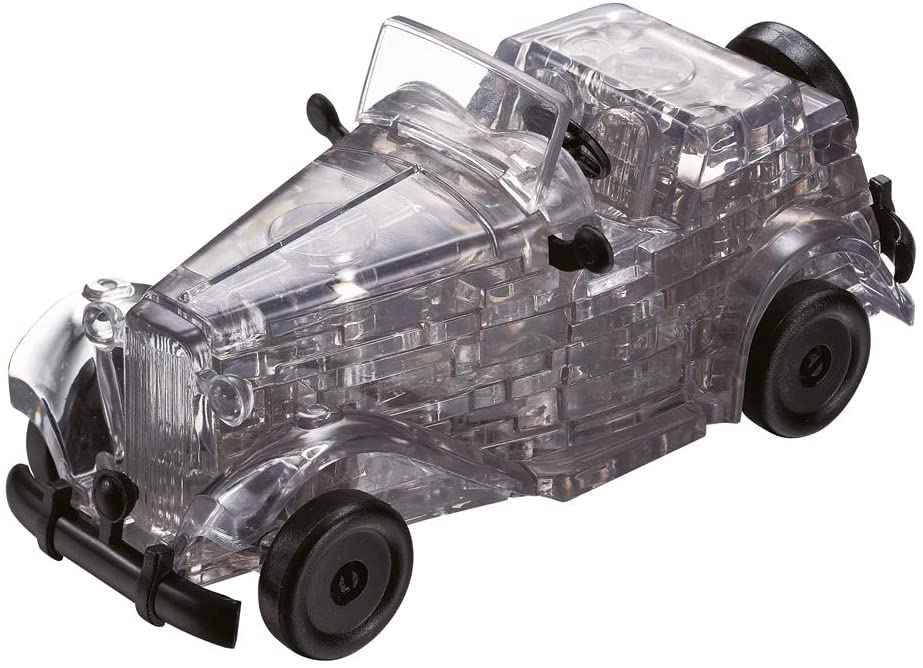 Foto 2 pulgar | Rompecabezas de Cristal 3D para Armar Coches Vintage - 54 Piezas Grises - Venta Internacional